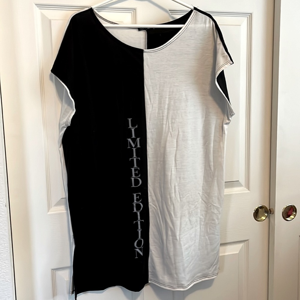 XL Fashion Nova dress, black/white